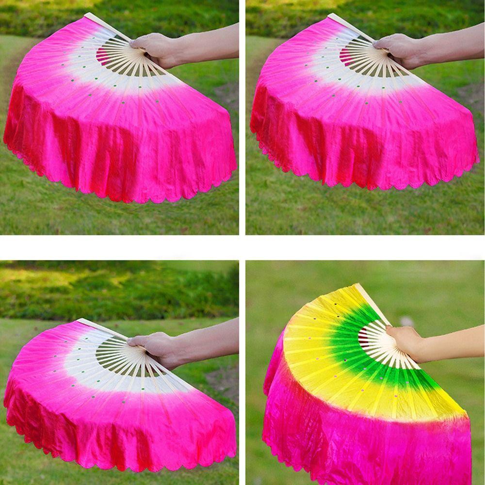 Quạt Múa Bụng 36 / 51cm Màu Sắc Tuyến Tính Chất Lượng Cao