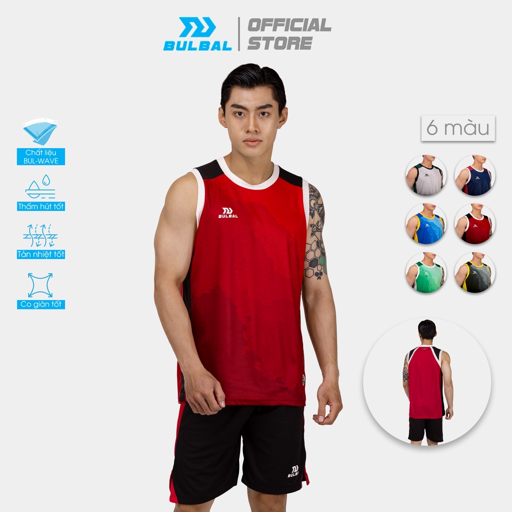 Bộ Quần Áo Bóng Rổ Bulbal Terras Cao Cấp, Chất Vải Mè Bul-Wave thoáng mát, kiểu dáng mạnh mẽ, 6 màu xu hướng