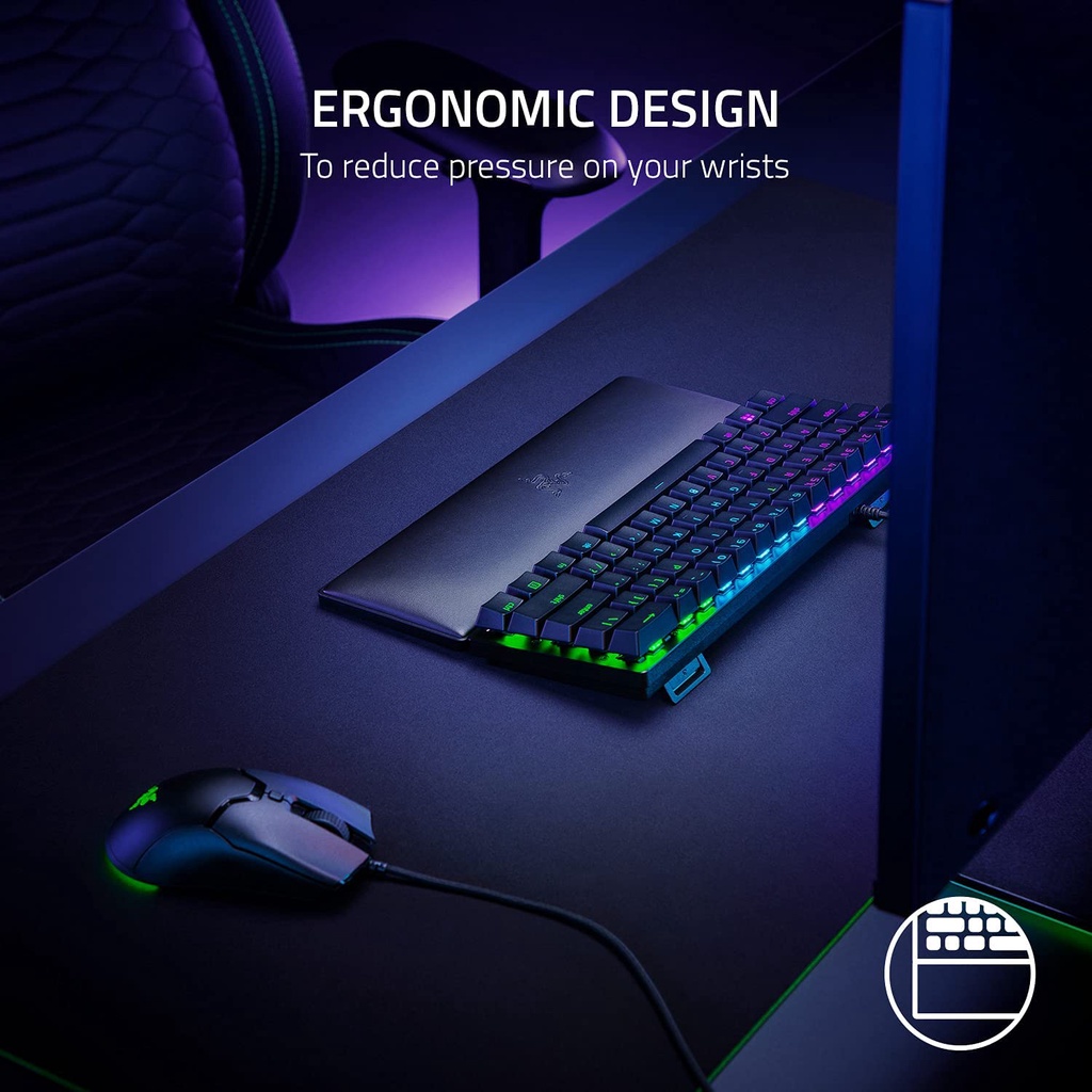 Tấm kê tay bàn phím Razer Ergonomic Wrist Rest_Mới, hàng chính hãng