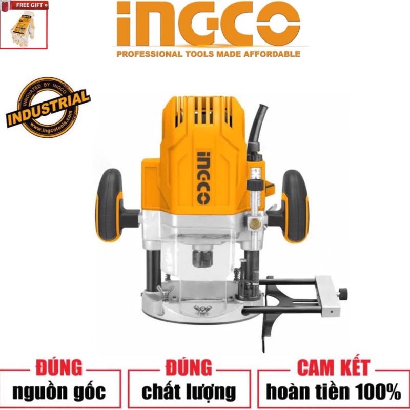 INGCO Máy phay gỗ 1600W RT160028 (Cam kết Chính Hãng 100%)