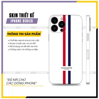Miếng Dán Skin IPhone 14 Pro Max Thom Brown Trắng |SK_IPLB92| Chất Liệu Film 3M Cắt CNC, Bền Màu, Không Đế Lại Keo Bám