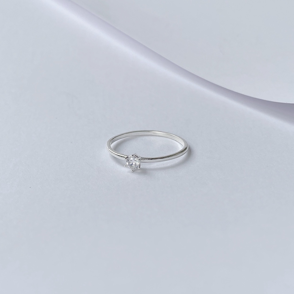 Nhẫn trơn đá Crystal Grace Jewelry