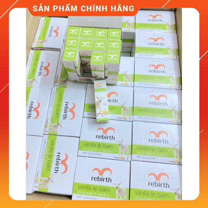 Son Dưỡng Môi Nhau Thai Cừu Chống Khô Và Nứt Nẻ Hương Mơ Rebirth 3.7g