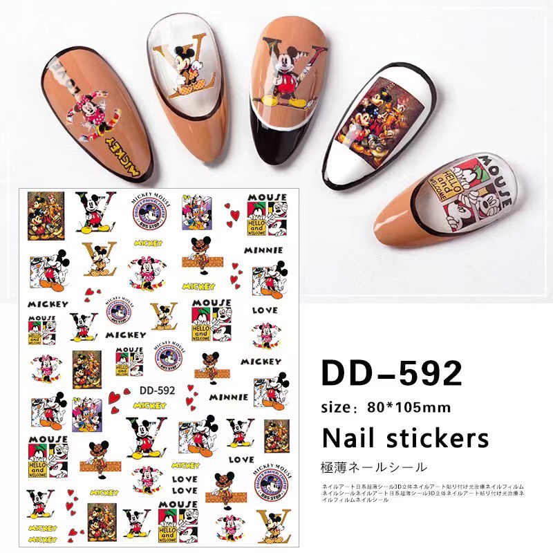 Sticker Thương Hiệu Louis Vuitton - Hình Dán LV Xinh Xắn