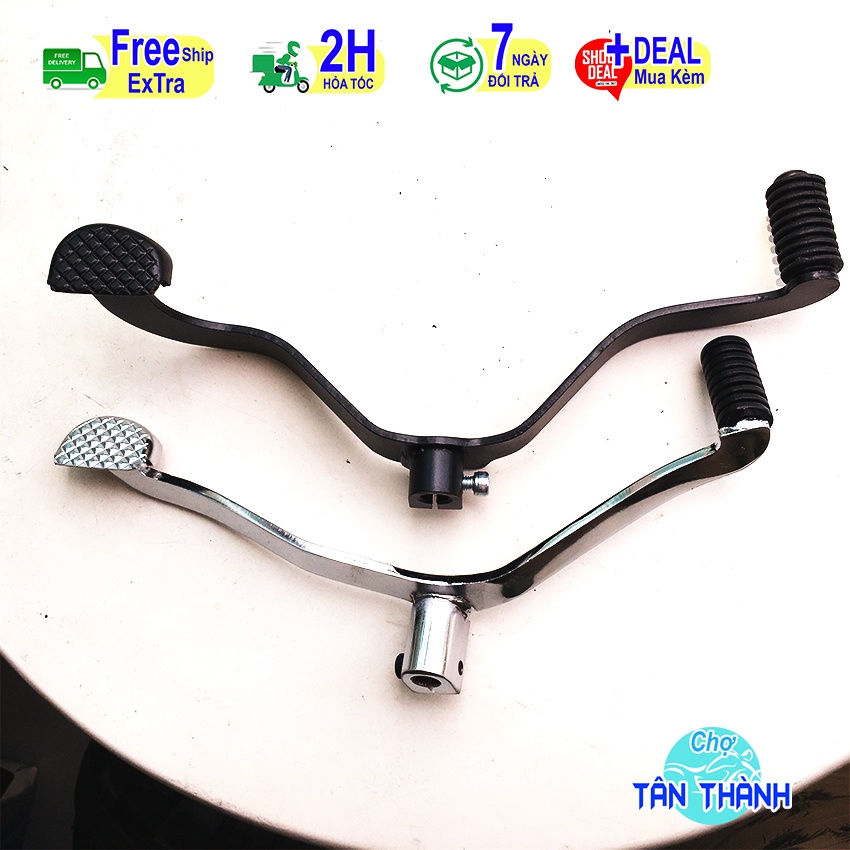 Cần số 2 chiều Exciter 135 150 155 Winner hàng dày sơn tĩnh điện và xi inox (No 11)