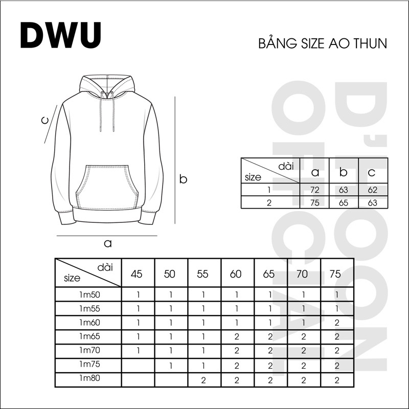 DWU ® – BASIC HOODIE/BLACK