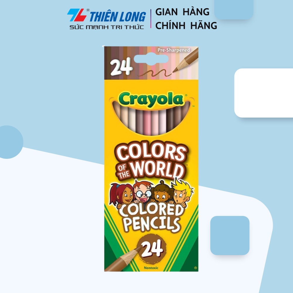 Bộ bút chì 24 màu da cotw CRAYOLA 684607