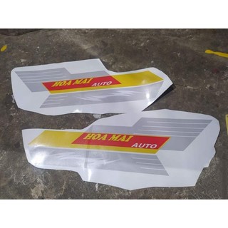Tem decal Hoamai, Cặp tem cánh cửa Hoamai, Bộ tem Hoamai, Bộ tem cánh cửa Hoamai, Tem dán xe Hoamai