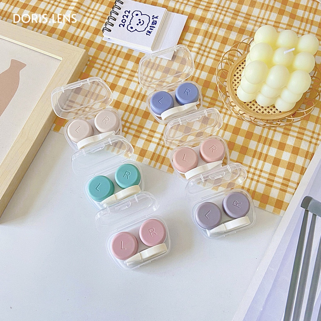 Khay Gương Đựng Lens Và Dụng Cụ Đeo Lens Pastel MINI DORIS.LENS
