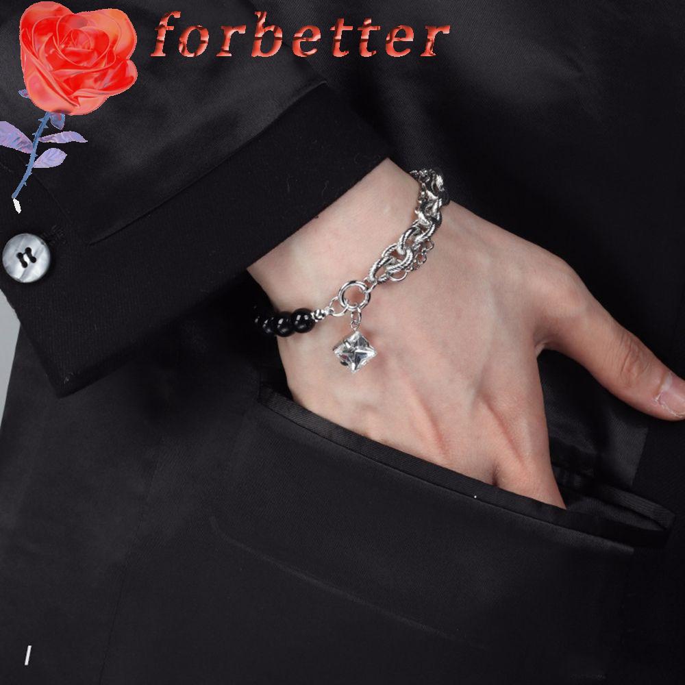 Vòng Tay Bằng Thép Titan Đính Hạt Ngọc Trai Và Chữ Love Phong Cách Hàn Quốc Đơn Giản