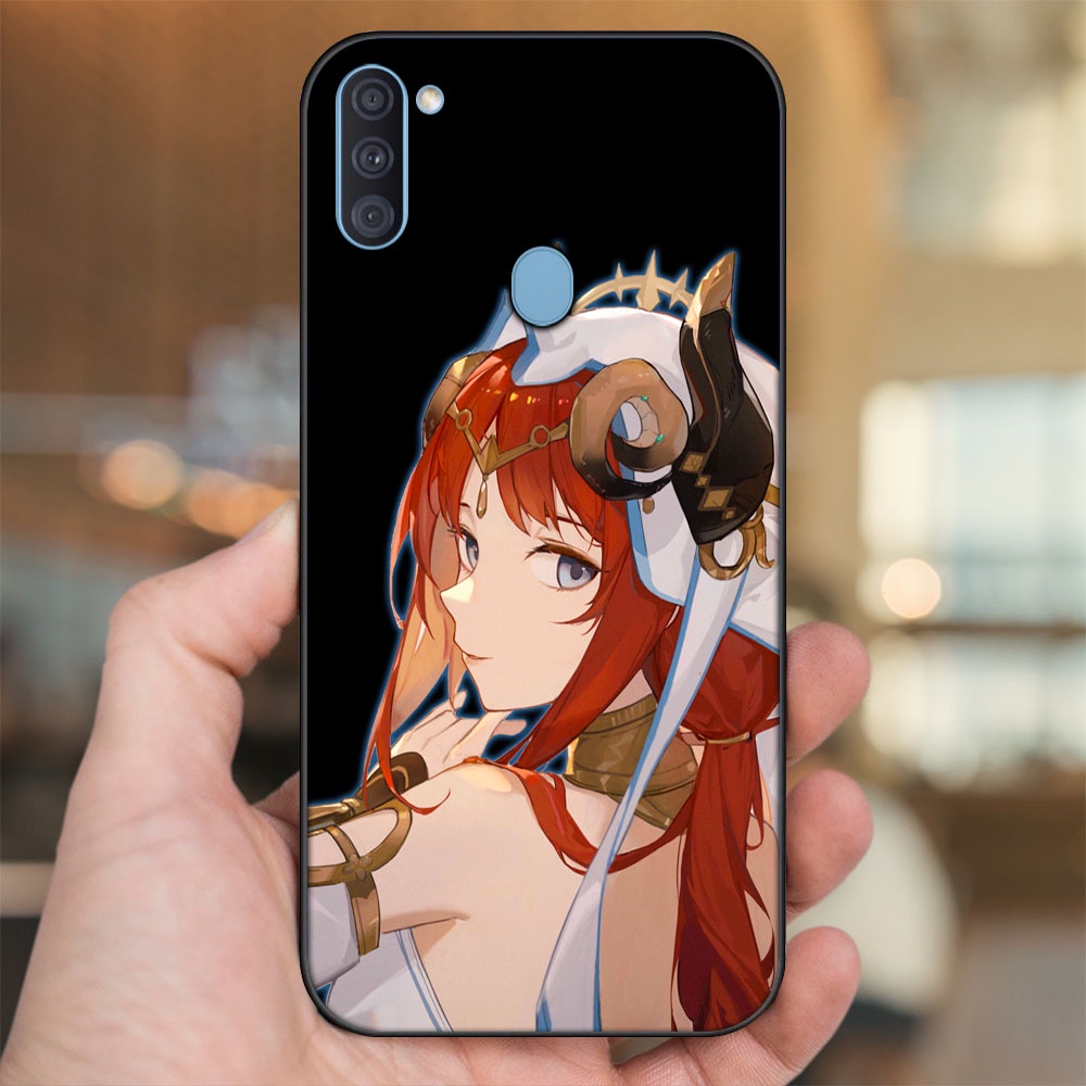 Ốp lưng Samsung A11, M11 viền đen in hình Nilou Genshin Impact