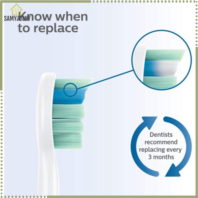 Set 4 Đầu Cọ Thay Thế Cho Máy Hút Bụi Philips Sonicare C2 Hx9023 / 65 C1