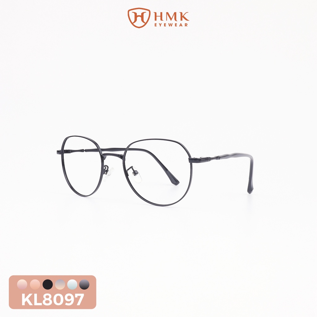 GỌNG KÍNH KIM LOẠI NAM NỮ PHONG CÁCH TRẺ TRUNG DÁNG TRÒN - SALEKL8097