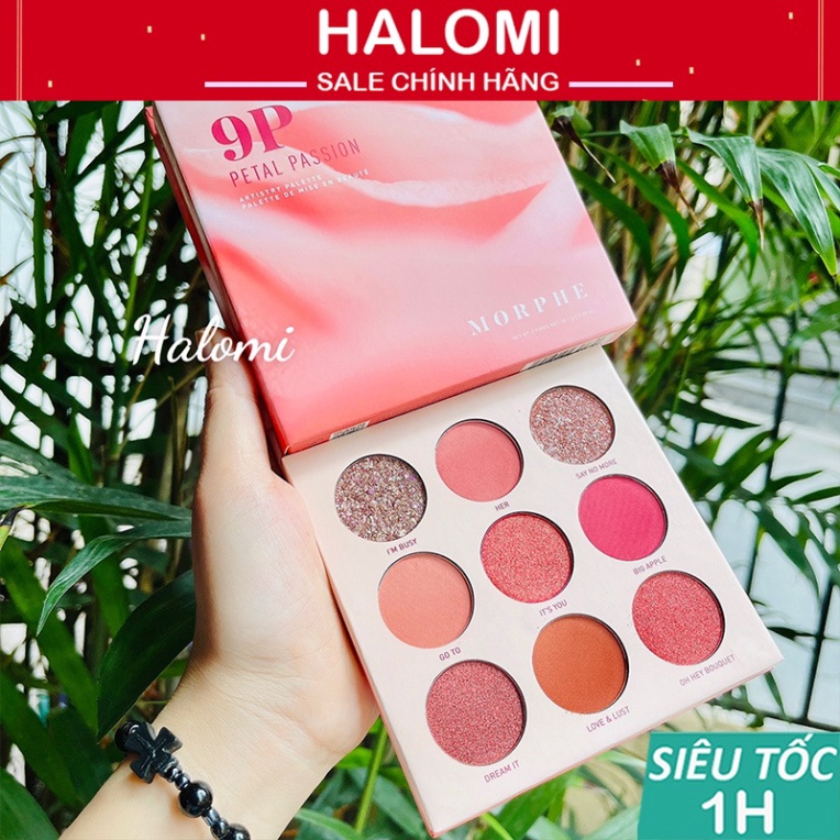 Bảng phấn mắt Morphe 9P Petal Passion 9 ô tone hồng đẹp mê TRANCI