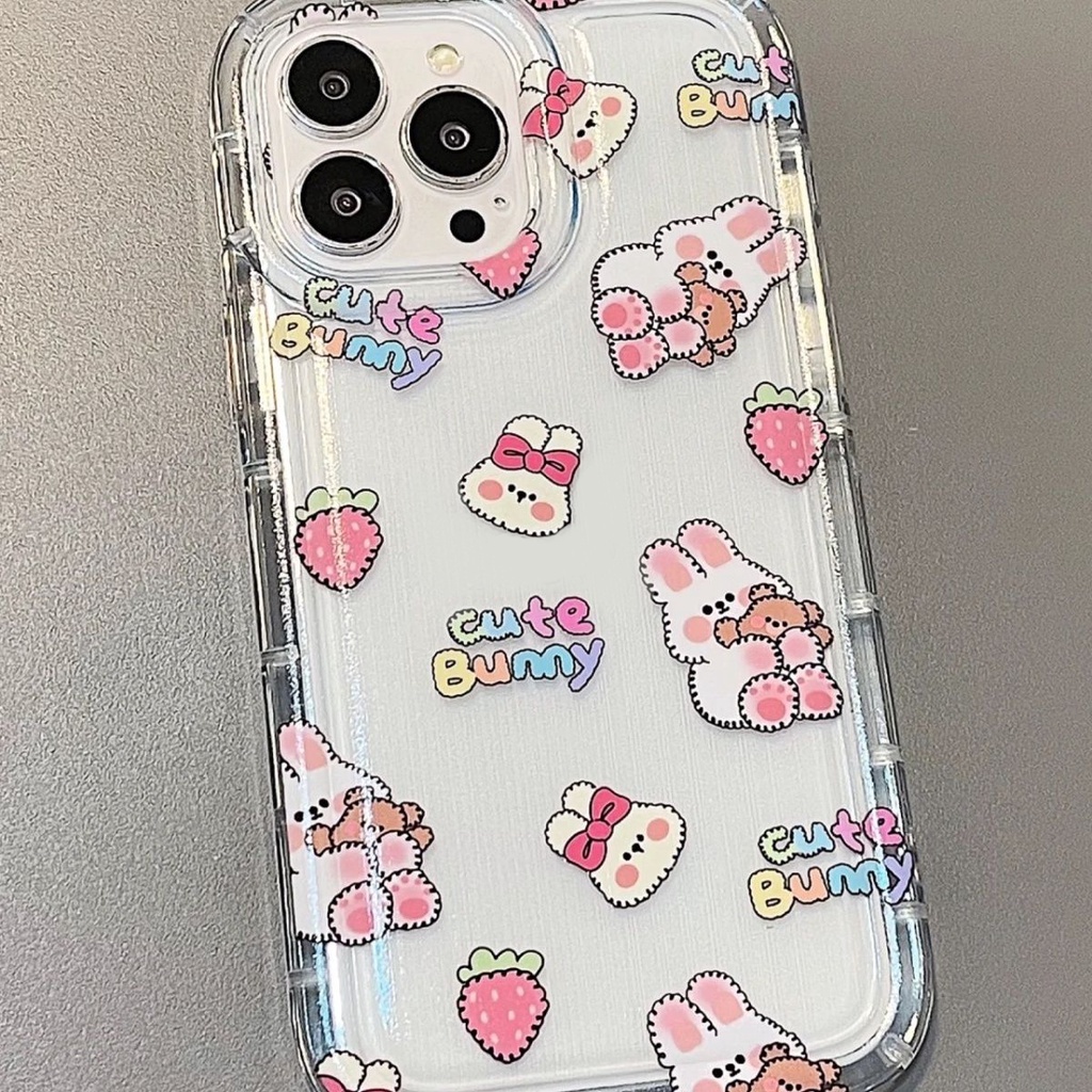 Ốp Điện Thoại Dẻo Trong Suốt Họa Tiết Chú Thỏ Dễ Thương Cho IPhone 14 13 Pro MAX 11 12 XS MAX Casing 6S 7 8 Plus X XR
