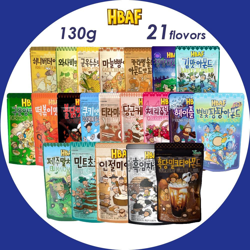 [HBAF] Hạnh nhân mông mật ong Hàn Quốc 100g 120g 130g