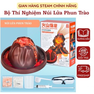 Bộ đồ chơi thí nghiệm núi lửa phun trào diy dành cho trẻ em - dụng cụ thí nghiệm khoa học