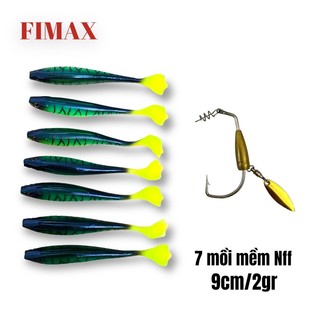 Mồi mềm câu lure NFF 6gr - 9cm lưỡi AR15 câu cá lóc siêu nhạy - Mồi mềm NFF câu cá lóc