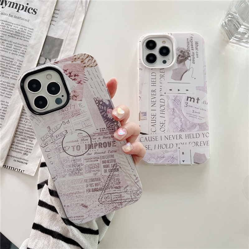 Ốp Điện Thoại Pc + Mềm 3 Trong 1 Cho iPhone 7Plus 8 6 6s Plus X XS Max XR 11 12 Pro Max 13 Pro Max 13 14 Pro Max