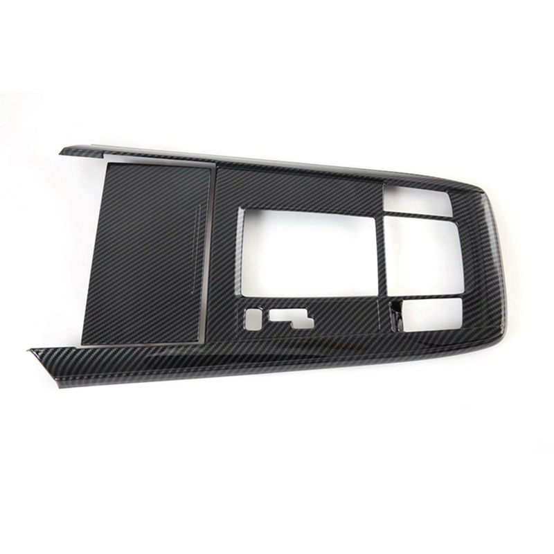 Bộ 2 Viền Bọc Bảng Điều Khiển Cần Gạt Số / Cốc Nước Bằng Sợi Carbon Cho Mazda CX-30 CX30 2020 2021 2022