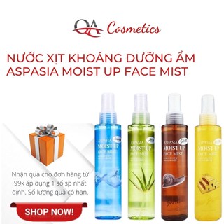 Xịt Khoáng Dưỡng Ẩm Da Ngăn Ngừa Lão Hóa Aspasia Moist Up Face Mist (150ml)