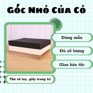 Thẻ vẽ tay bưu thiếp trống bìa cứng hai mặt thẻ graffiiti 350gms dùng trang trí decor gocnhocuaco