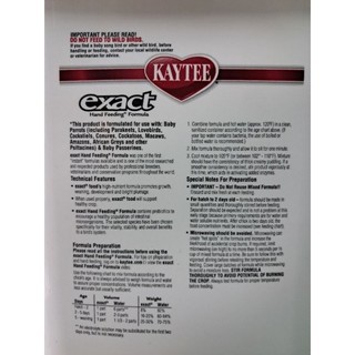 Bột kaytee cho Vẹt non ăn gói lẻ 200gr date 4/2026