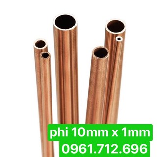 Ống đồng đỏ phi 10mm /dày 1mm