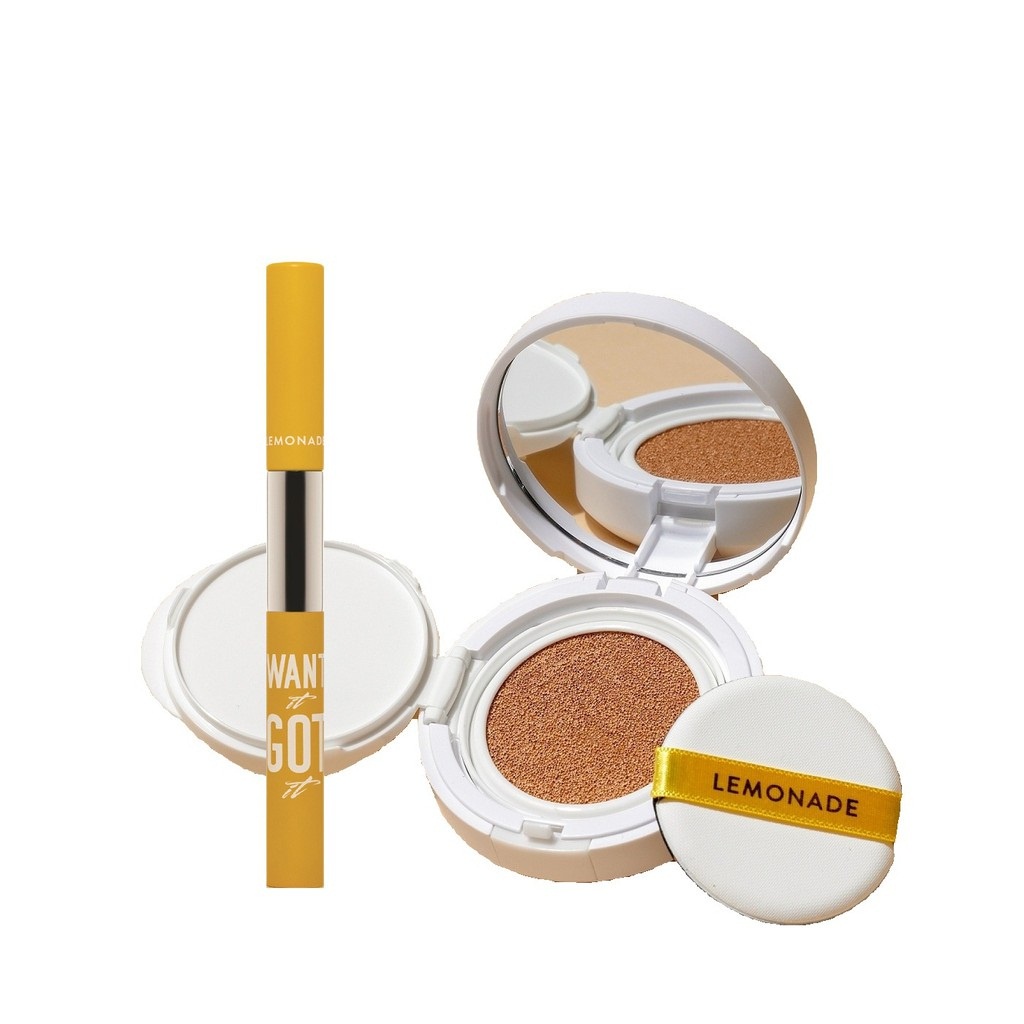 Combo Phấn nước Lemonade Matte Addict Cushion 15g và Chì kẻ mày 2 đầu Want It Got It 2.75g