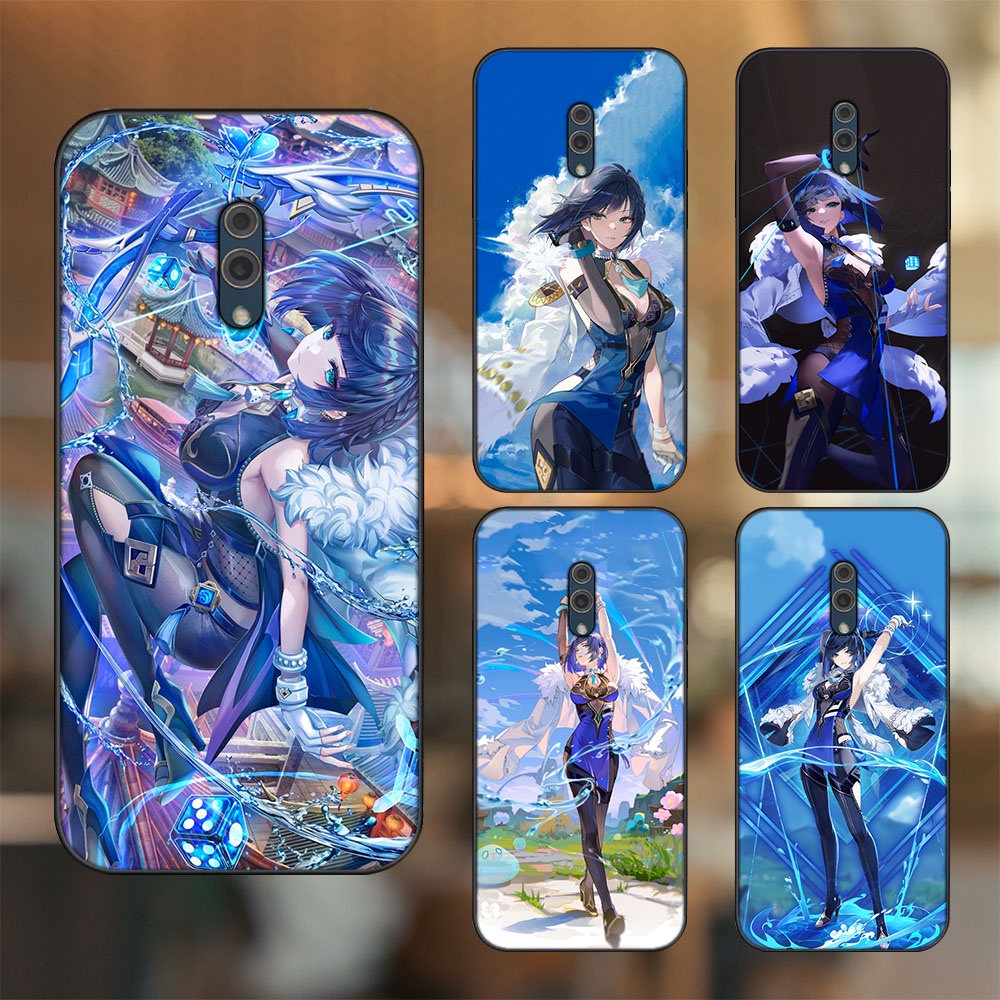 Ốp lưng Oppo K3 viền đen in hình Yelan Genshin Impact