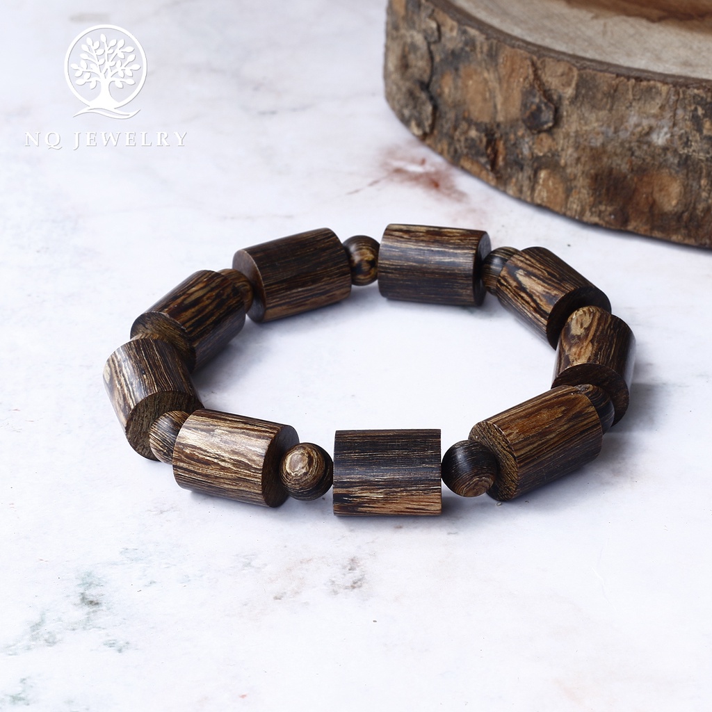 Vòng trầm sánh trụ trơn - NQ Jewelry