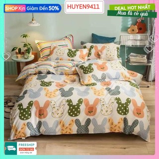[rẻ nhất hcm]Ga giường bo chun,kích thước giường đơn[1mx2m,1m2x2m,1m4x2m,1m6x2m]mẫu tai thỏ nhiều màu