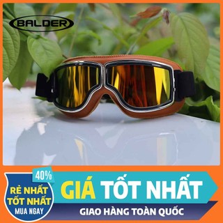 Kính gắn mũ bảo hiểm B1 goggle vintage - Kính làm bằng dây da cao cấp gắn nón bảo hiểm 1/2, 3/4 và fullface