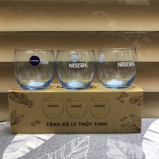 Bộ 3 ly thuỷ tinh Nescafe Luminarc