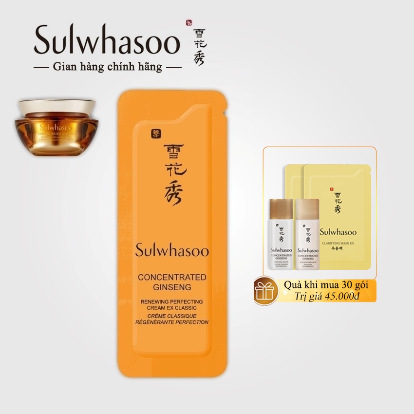 Kem Trẻ Hóa Sulwhasoo Concentrated Ginseng Renewing Perfecting Cream Ex Classic - Kem nhân sâm Sulwhasoo Classic