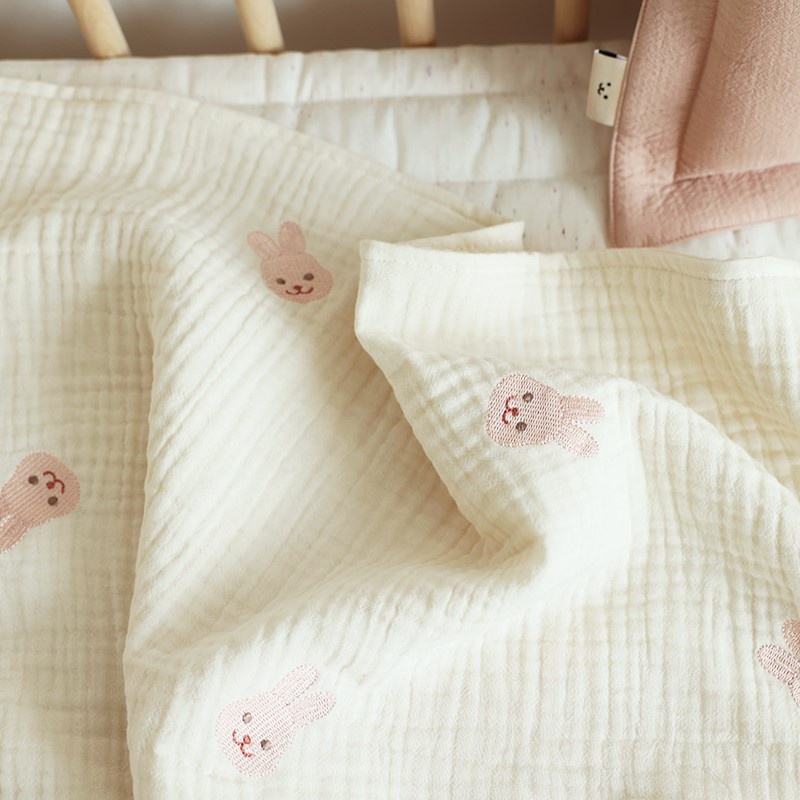 Chăn Cotton Mỏng 6 Lớp Phong Cách Hàn Quốc Cho Bé