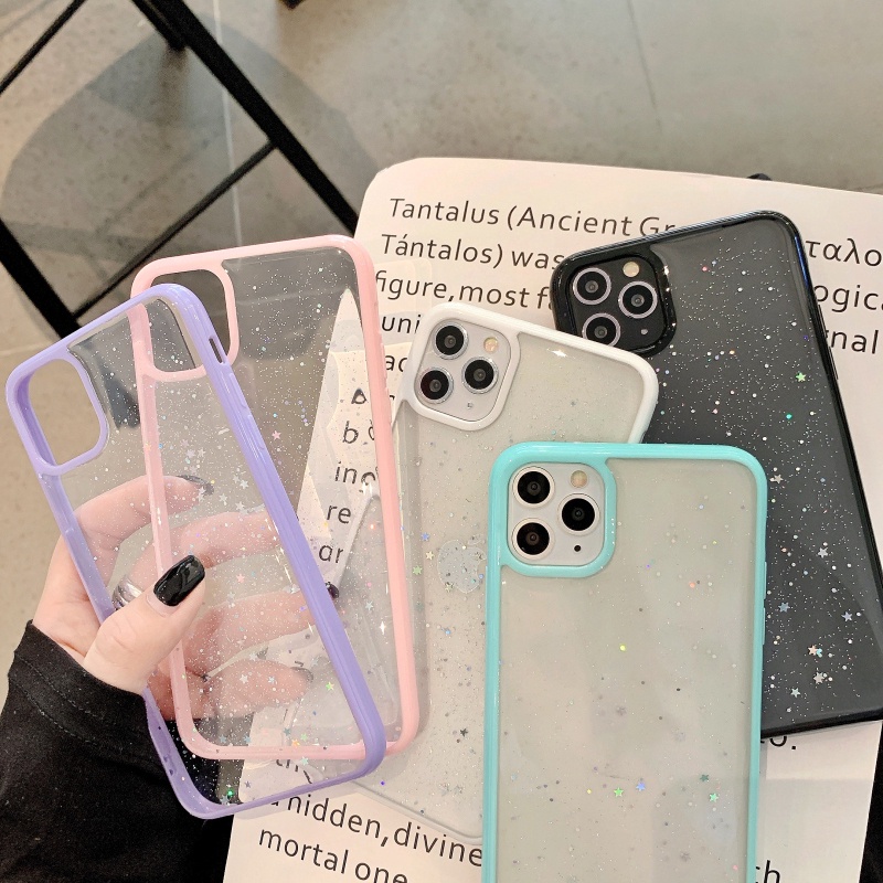 Ốp Điện Thoại Cứng Trong Suốt Chống Sốc Cho iPhone 14 13 12 11 Pro Max Mini XS Max XR X 8 7 Plus + SE 2020