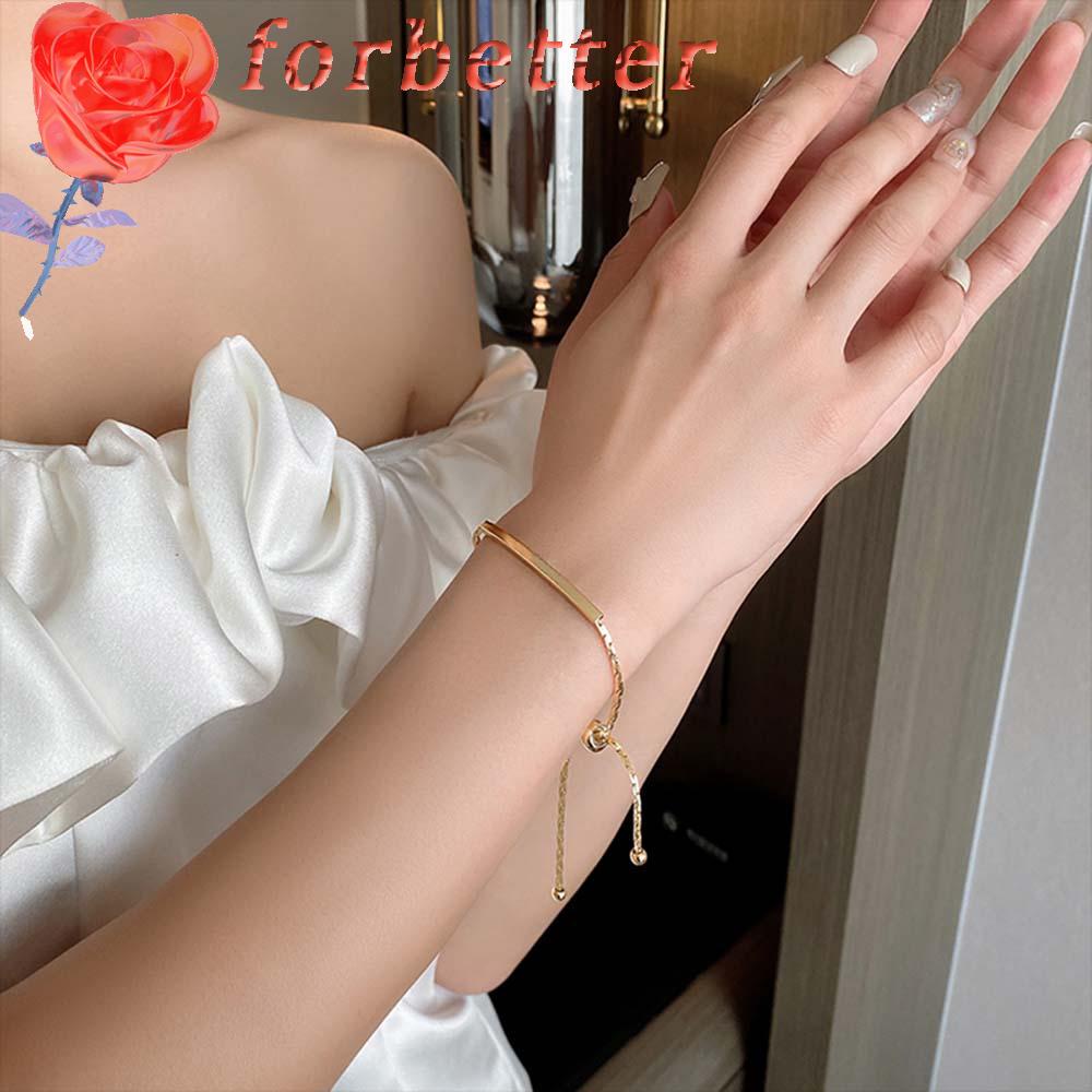 Vòng đeo tay kiểu dáng đơn giản phong cách Hàn Quốc dành cho bạn nữ