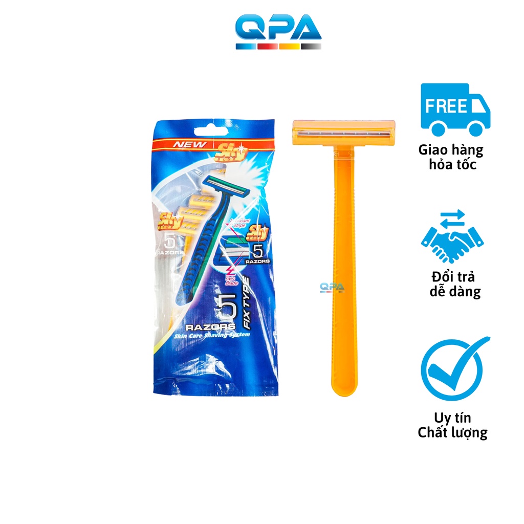 Dao cạo râu Razors 2 lưỡi (túi 5 cái)