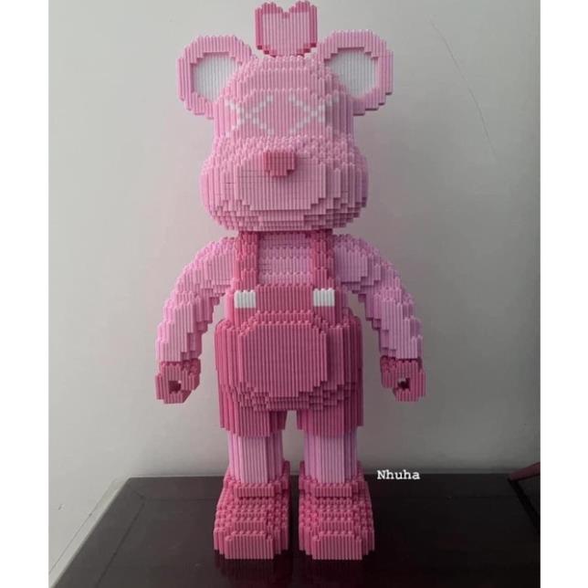 Lego bearbrick hai màu size 35cm