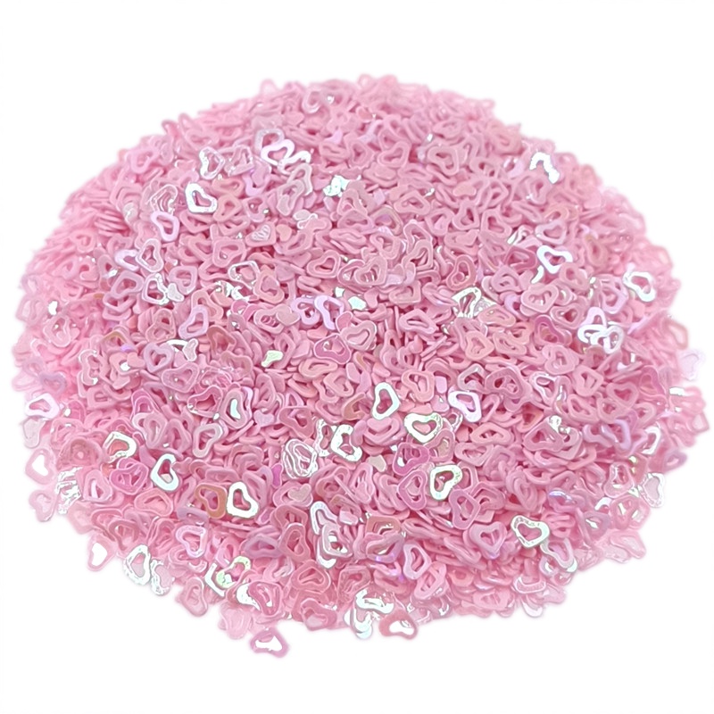 Kim Tuyến Hình Trái Tim Bằng PVC 4mm Dùng Trang Trí Điện Thoại / Móng Tay DIY