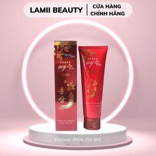 Sữa rửa mặt sâm đỏ SAMSUNG MY GOLD KOREA RED GINSENG FOAM CLEANSING- LAMII BEAUTY