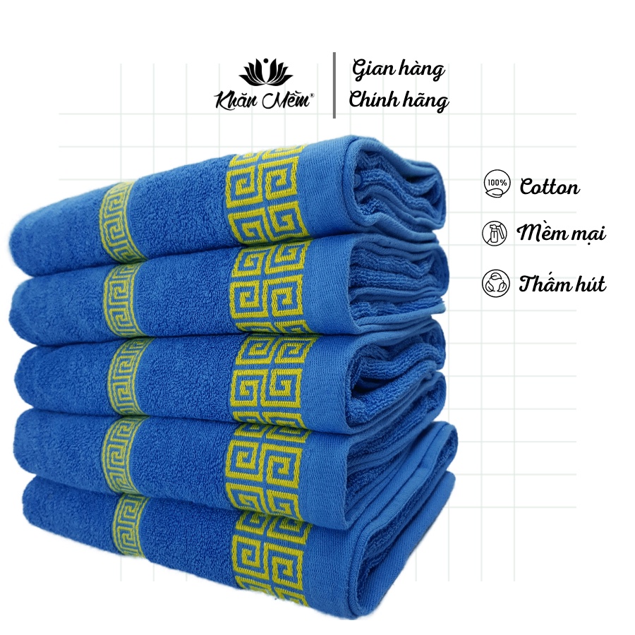 Khăn Mặt Cotton Khăn Mềm, Chất Liệu Cotton 100% Mềm Mịn, Thấm Hút Nước Tốt, Không Xổ Lông, Không Phai Màu, Giặt Máy Mái