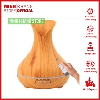 Máy khuếch tán tinh dầu, máy xông tinh dầu tuylip cao cấp 500ml +1 lo tinh dau