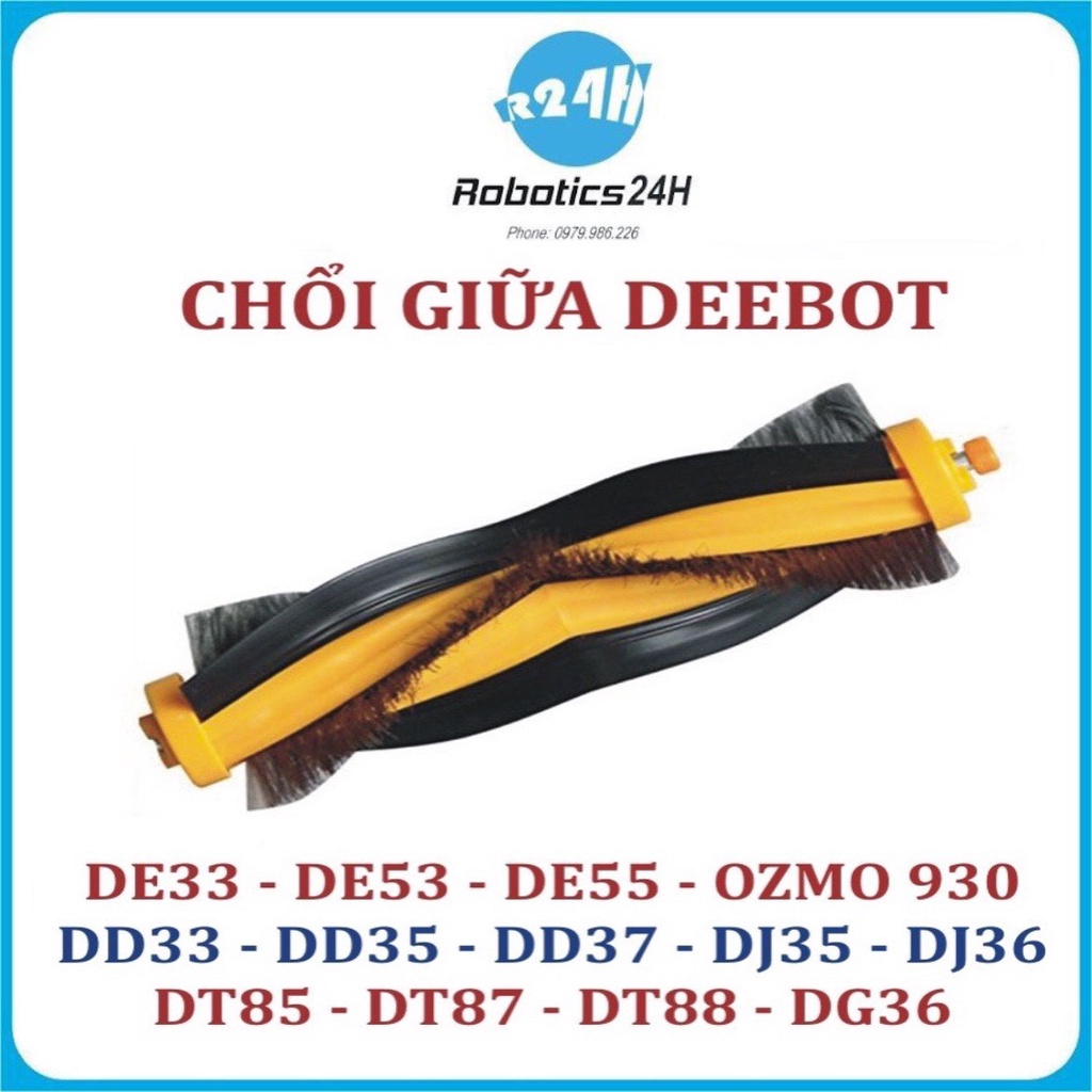 Phụ kiện Chổi giữa, chổi chính cho Robot hút bụi lau nhà Ecovacs Deebot DE53,DE55,DD35,DJ35,DT85,DT8,DG36 (DD/DJ/DE)
