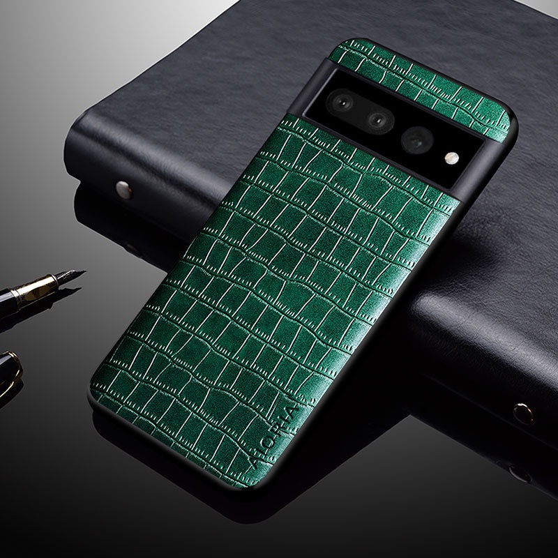 Ốp Điện Thoại Họa Tiết Da Cá Sấu Cho Google Pixel 4 4XL 4A 5 5A 6 7 Pro Google 6A