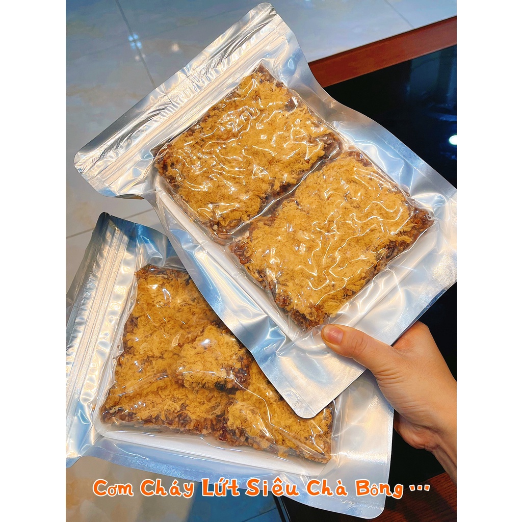 Cơm cháy gạo lứt siêu chà bông