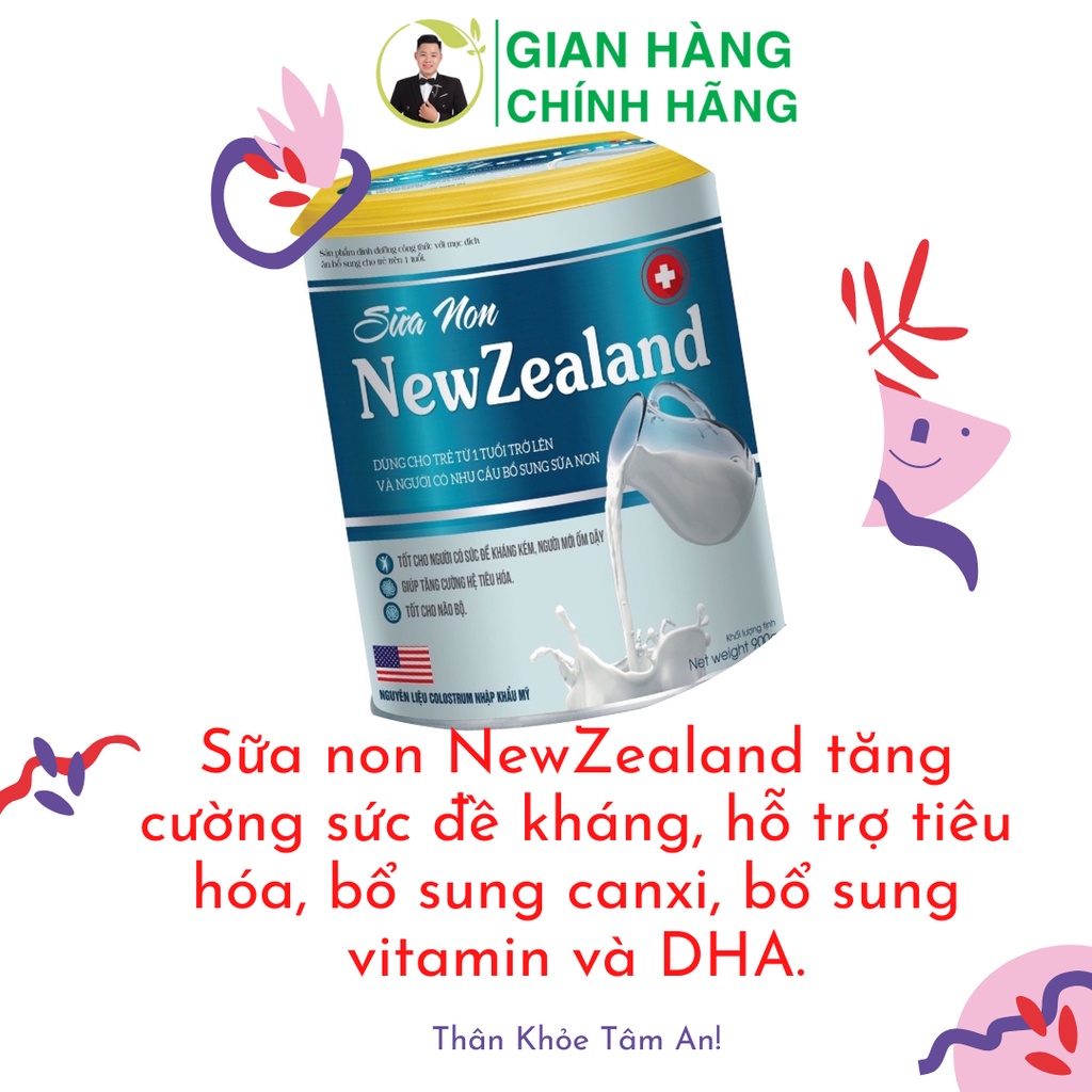 Sữa Non New Zealand Giúp Giúp Tăng Đề Kháng, Phát Triển Chiều Cao, Cân Nặng Trí Não Ở Trẻ Nhỏ [Hộp 900g]