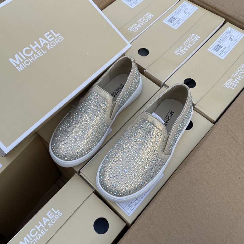 MK17 - Giày Dép Slipon M.K Đính Đá Mẹ Và Bé