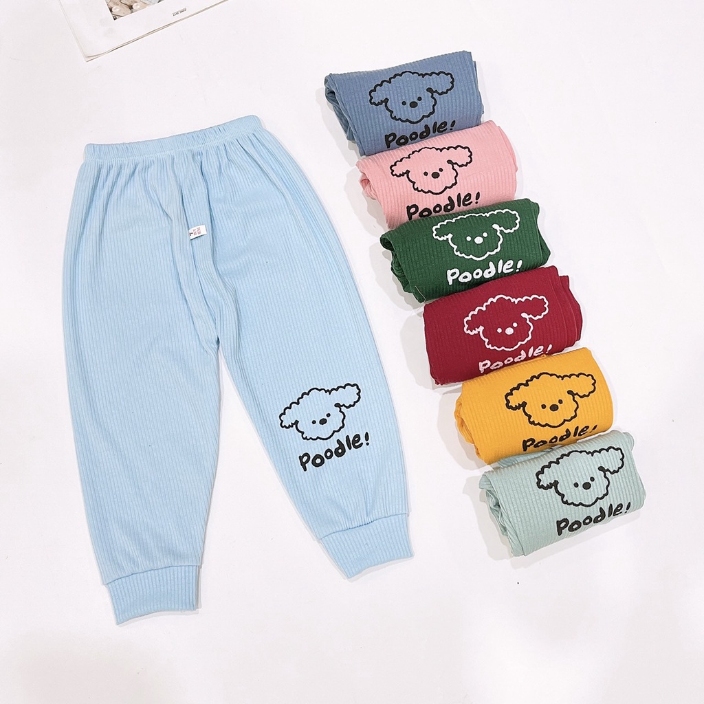 Quần dài chục len tăm chất len tăm thu đông cho bé trai và bé gái từ sơ sinh đến 15kg - JKIDS